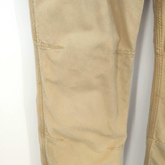 Carhartt Custom Acid Wash Carpenter Pants Straight Fit Distressed Khaki Sz 34x32 - Picture 4 of 9